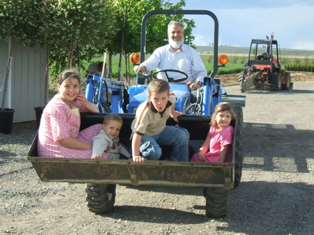 Garden Gate family at the nursery